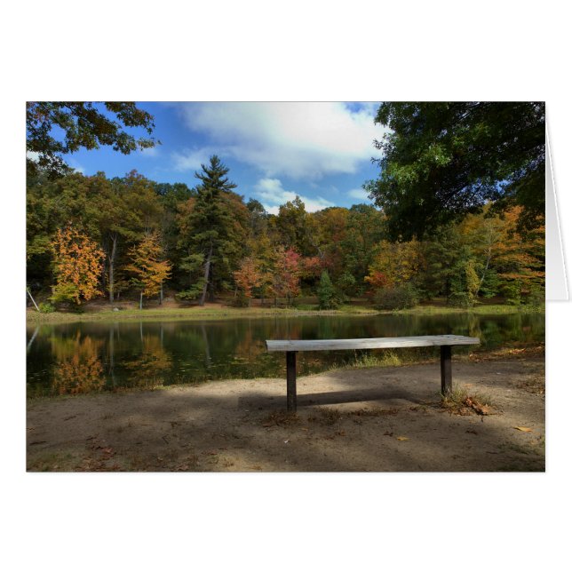 Assis sur le banc Rockwell park Bristol CT (Devant horizontal)