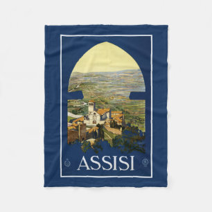 Assisi Italie vintage voyage polaire couverture