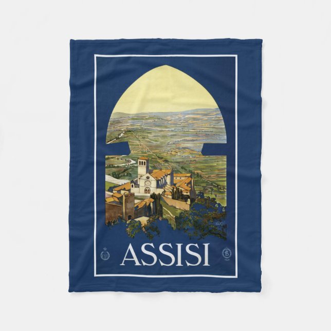 Assisi Italie vintage voyage polaire couverture (Devant)