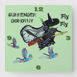 ASSISTANT DE L'OZ FLYCH CARRÉ WALL HORLOGE