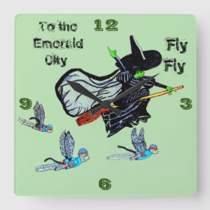 ASSISTANT DE L'OZ FLYCH CARRÉ WALL HORLOGE