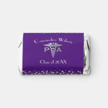 Assistant de médecin PA Diplômé Violet Argent