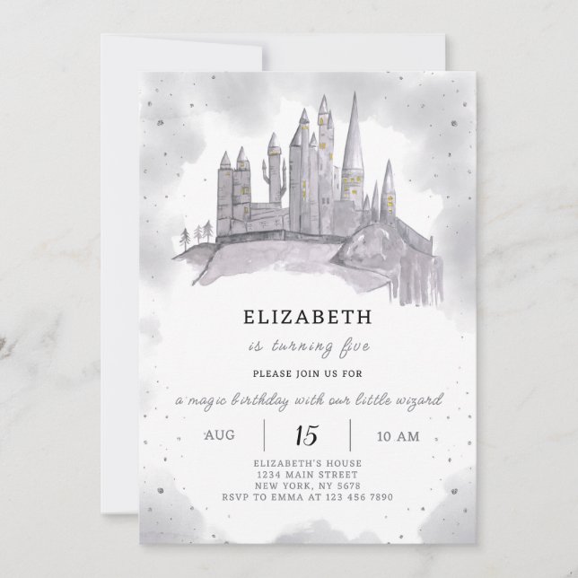 Assistant École Invitation d'anniversaire (Devant)