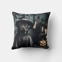 Assistant Halloween Coussin Carlin noir