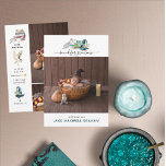 Assistant Halloween | Faire-part de naissance doub<br><div class="desc">De simples illustrations d'aquarelle rendent ces annonces miniatures tout simplement élégantes. Photo encadrée en lunette avec une pièce pour 3 autres et stats de naissance à l'arrière. Ces annonces de naissance professionnelles sont rapidement personnalisables. C'est la façon parfaite de montrer le plus récent ajout à des êtres chers. Ajoutez votre...</div>