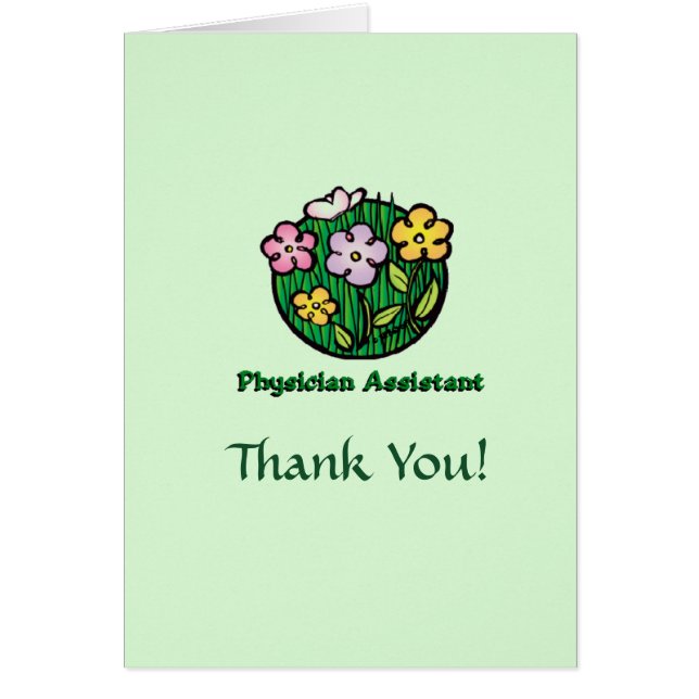 Assistant physicien Thank You Card (Devant)