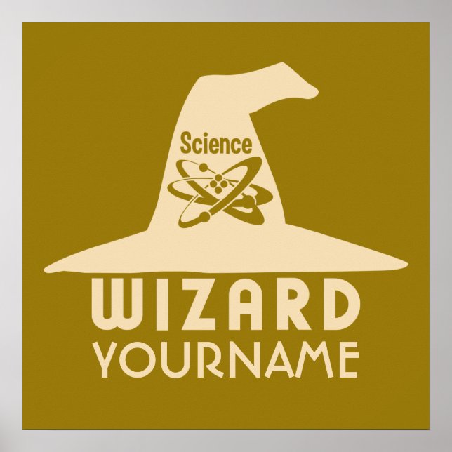 Assistant Science affiche couleur personnalisée (Devant)