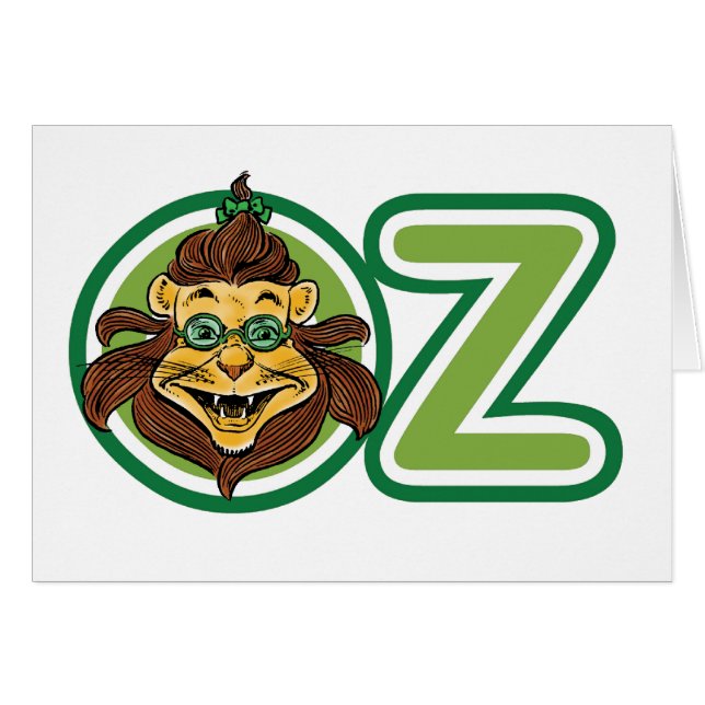 Assistant vintage d'Oz, Lion dans la Lettre O (Devant horizontal)