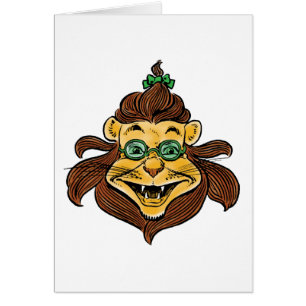 Assistant vintage d'Oz, Lion portant des lunettes 