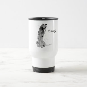 Assoiffé ? Tasse de voyage avec la conception de