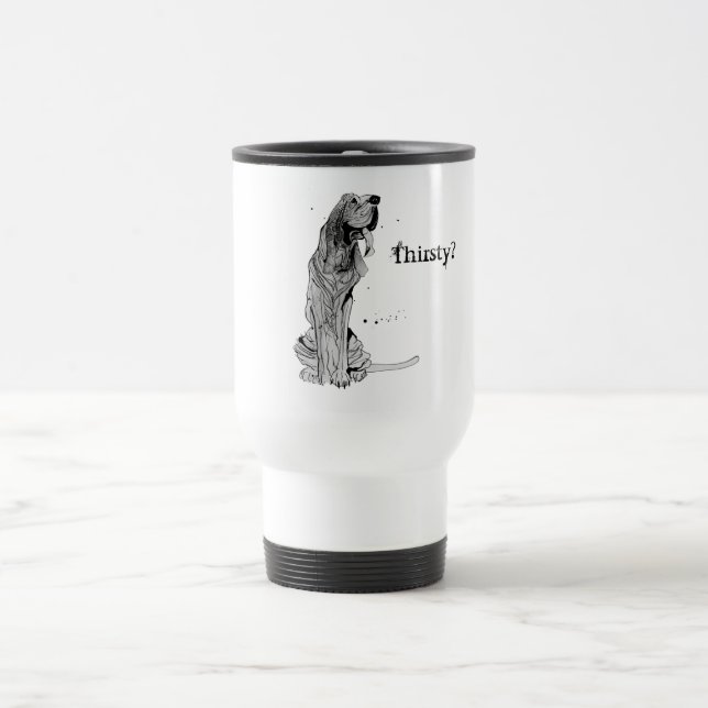 Assoiffé ? Tasse de voyage avec la conception de (Centre)