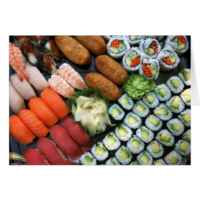 Assortiment de favoris de sushi japonais (Devant horizontal)