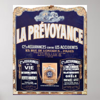 Assurance accident, Poster vintage.