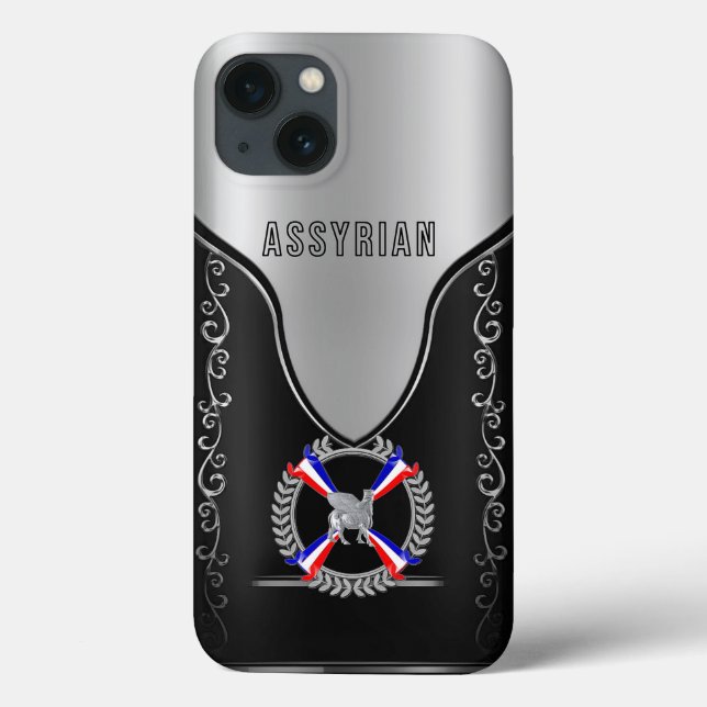 Assyrian Lamassu et le coque iphone du drapeau (Verso)