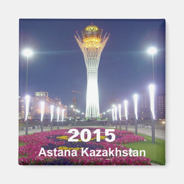 Astana Kazakhstan Voyage Réfrigérateur Aimant Anné (Devant)