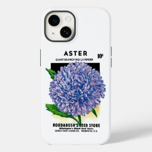 Aster Vintage Seed Packet Coque-Mate coque iphone