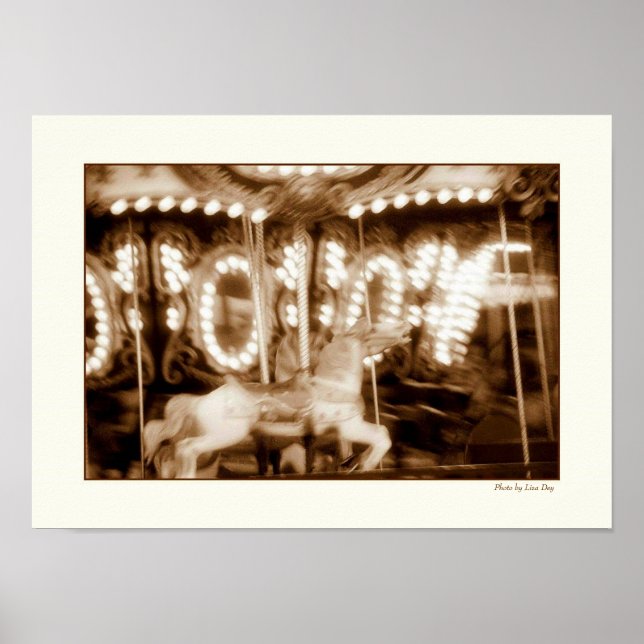 Astroland Carousel Poster (Devant)