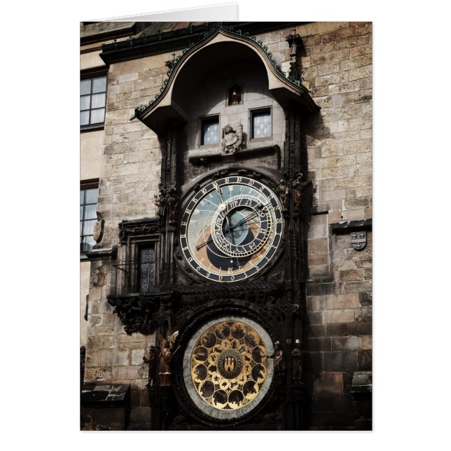 Astrologie antique Horloge temporelle à Prague Tch (Devant)