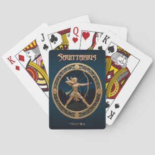 Astrologie Cartes de Jeu - Sagittaire Symbole Zodi