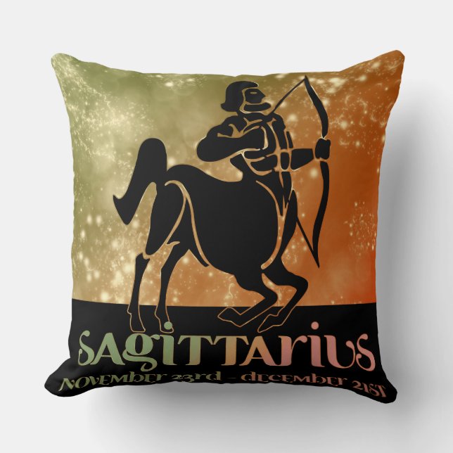 Astrologie Sagittaire Zodiac d1 Coussin (Recto)
