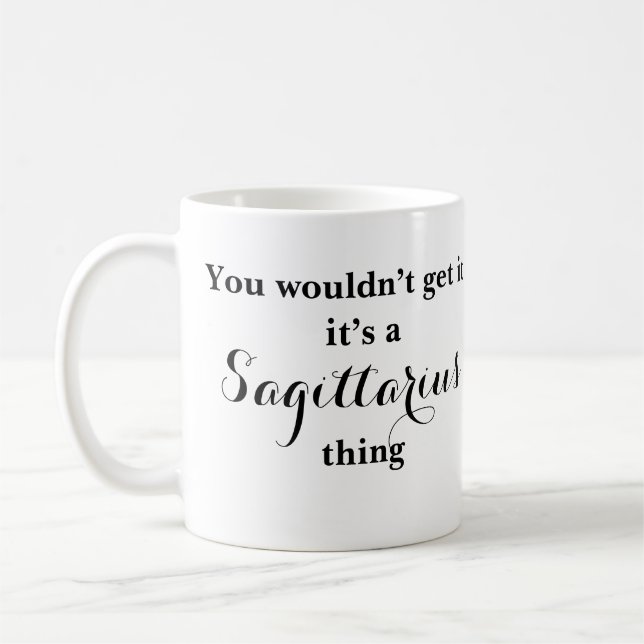 Astrologie Sagittaire Zodiac Funny Mug (Gauche)