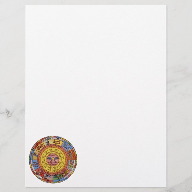 Astrologie Vintage, Roue du Zodiaque Céleste Antiq (Devant)