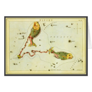 Astrologie Vintage Zodiaque Poissons Constellation