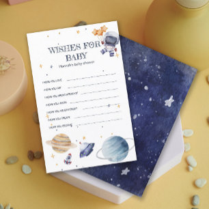 Astronaunt Rocketship Baby shower Baby Bingo Jeu