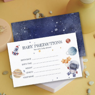 Astronaunt Rocketship BabyShower Baby Guesses Jeu