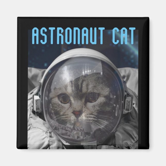 ASTRONAUT CAT SPACE MAGNETS (Devant)