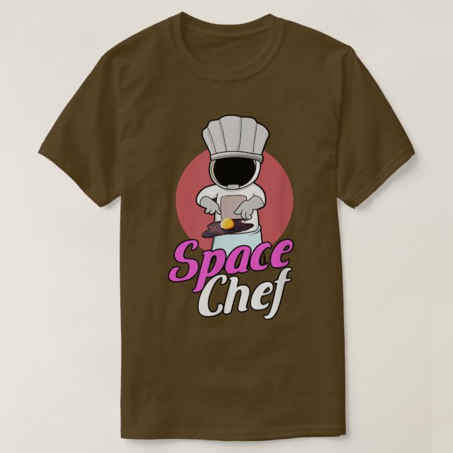 Astronaut Chef spatial T-shirt d'Oeuf Universe (Design devant)