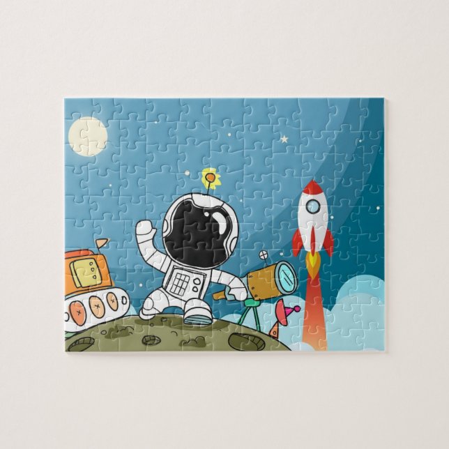 Astronaut de l'espace Puzzle pour enfants, enfants (Horizontal)