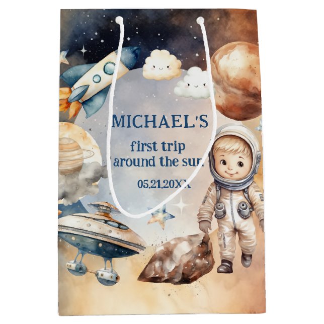 Astronaut Espace Premier Voyage Autour Du Sac Cade (Devant)