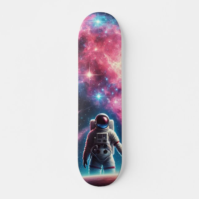 Astronaut Galaxy Skateboard Deck (Devant)