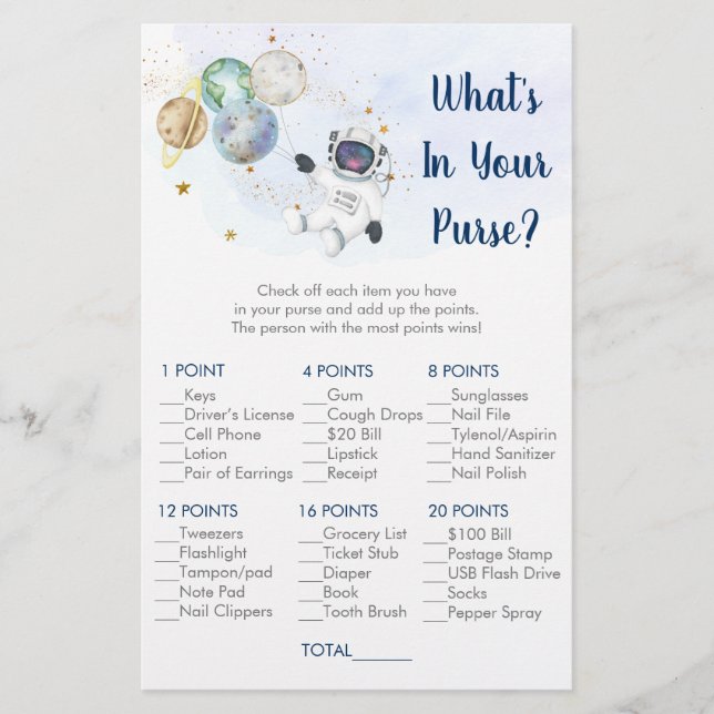 Astronaut Gold Galaxy Ce qui est dans votre jeu de (Devant)