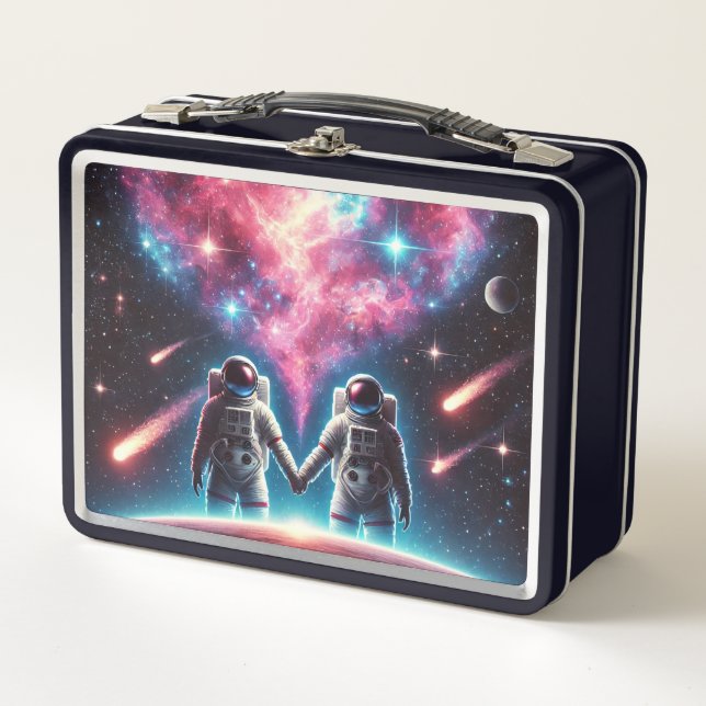 Astronaut Love Lunchbox métallique (Devant)