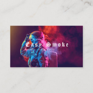 Astronaut Smoke Vape Shop Carte de visite