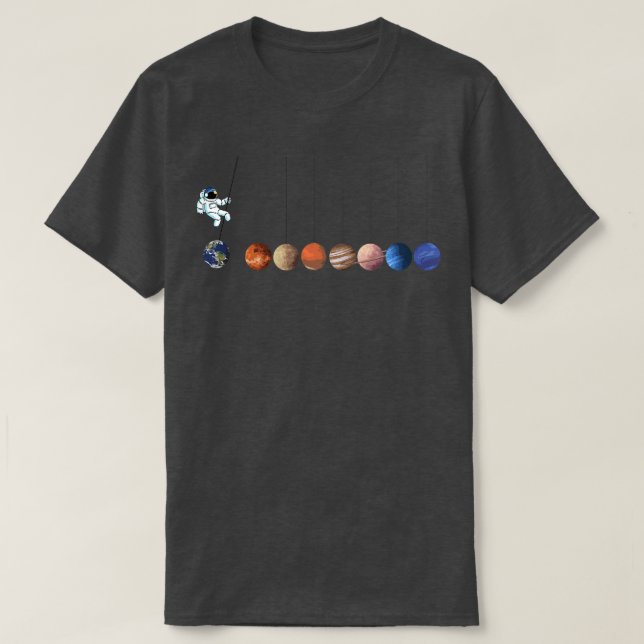 Astronaut Space Universe Planets Premium T-shirt (Design devant)