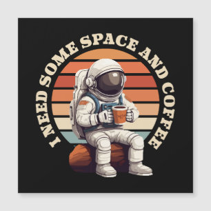 Astronaute buvant du café