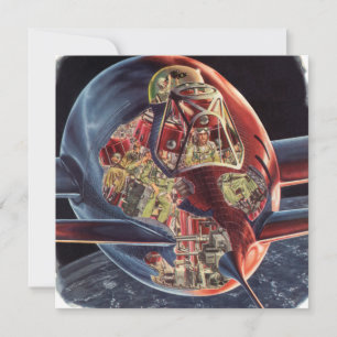 Astronaute de la science-fiction vintage Rocket