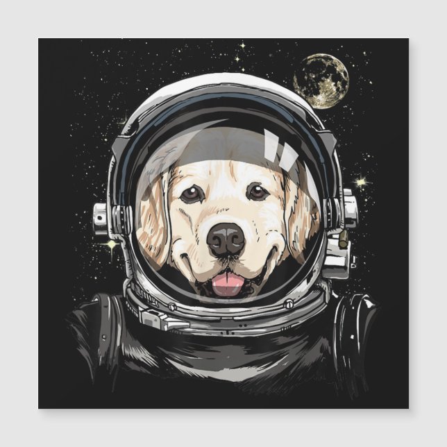 Astronaute De L'Espace Golden Retriever Lover Pet  (Devant)