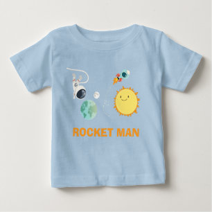 Astronaute de Rocket de T-shirt d'anniversaire