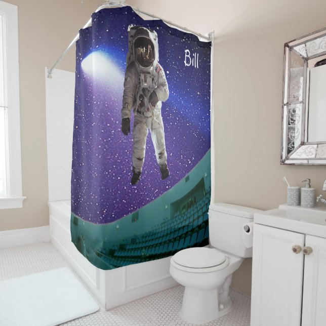 Astronaute du rideau de douche (En situation)