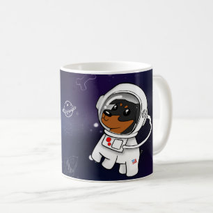 Astronaute minimum de Pin dans la tasse de café de