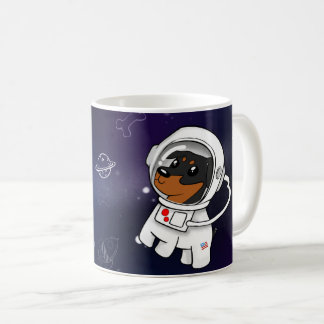 Astronaute minimum de Pin dans la tasse de café de