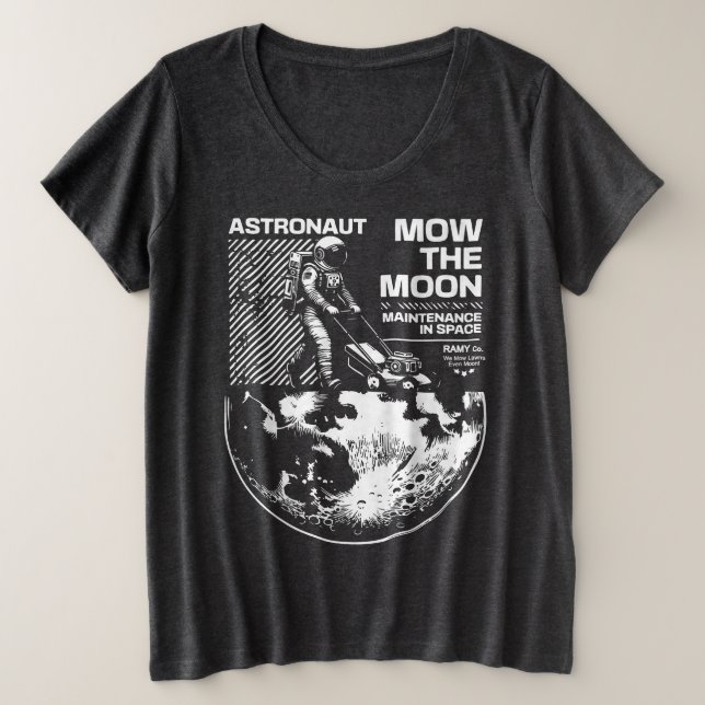 Astronaute tond la Lune – Entretien drôle de l'esp (Design devant)