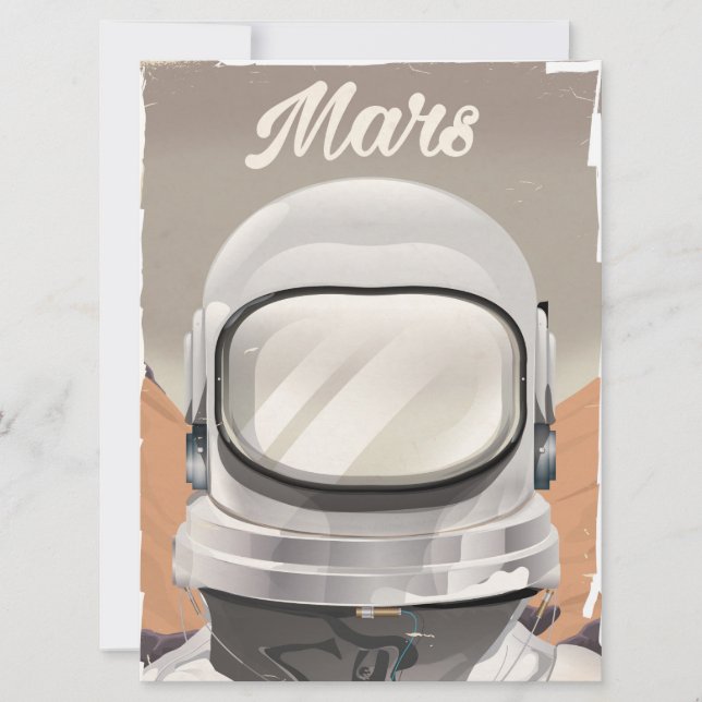 Astronaute vintage de Mars (Devant)