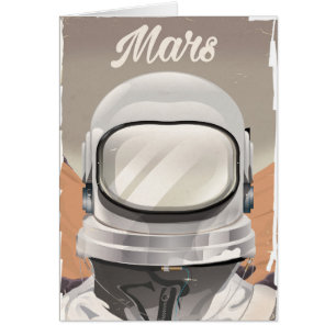 Astronaute vintage de Mars
