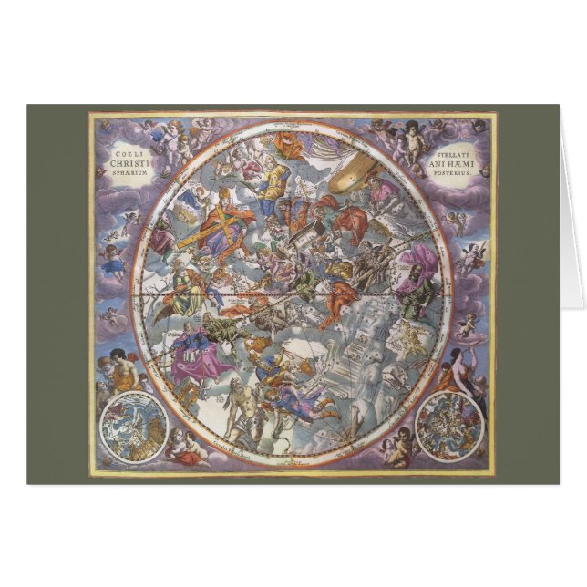Astronomie Ancienne, Carte des Constellations Chré (Devant horizontal)