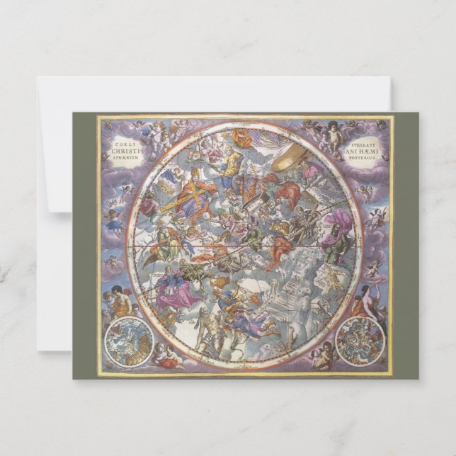 Astronomie Ancienne, Carte des Constellations Chré (Devant)